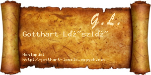 Gotthart László névjegykártya